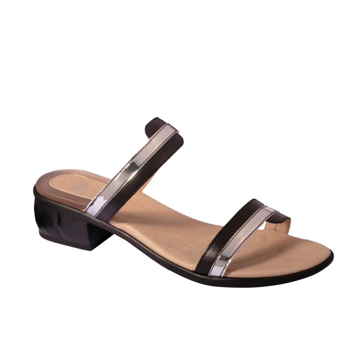Dr. Scholl Astrid Leder + Synt Schwarz / Silber 40