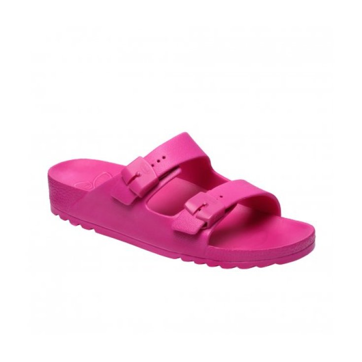 Scholl® Bahia Sandale Damen Bioprint® EVA Fußbett Farbe Fuchsia Größe 41