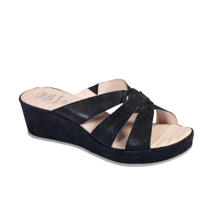 Dr. Scholl Damiana Glitter Sandale Schwarz 36