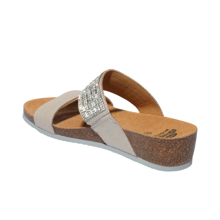 Dr. Scholl Daphne Mikrofaser + Strass Hellgrau 41