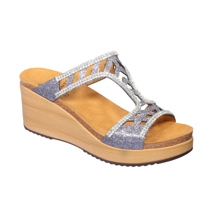 Dr. Scholl Elettra Synthetic Glit Pewte 37