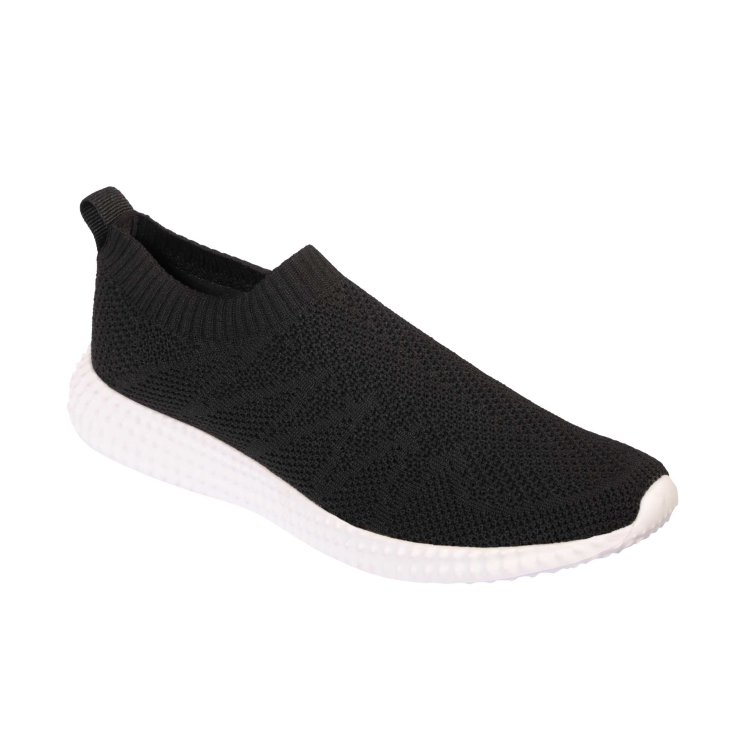 Scholl® Free Style Sneaker Woman Elastisches Gewebe Mesh Memory Cushion® Fußbett Farbe Schwarz Größe 36