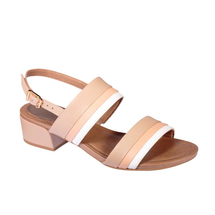 Scholl® Stephanie Damen Sandale in Gelactiv® Einlegesohle Leder Farbe Taupe / Pink / Weiß Größe 40