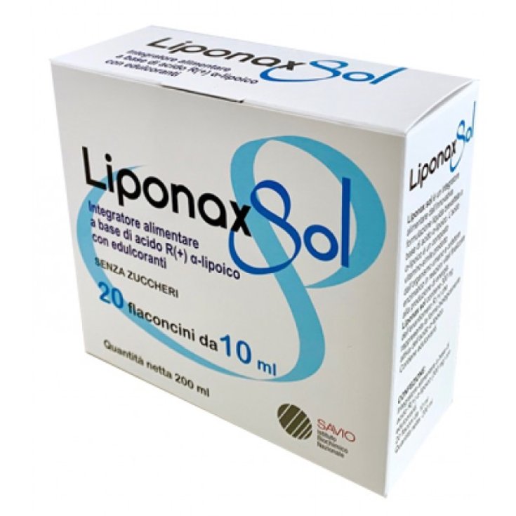 Savio Liponax Sol Nahrungsergänzungsmittel 20 Fläschchen 10ml