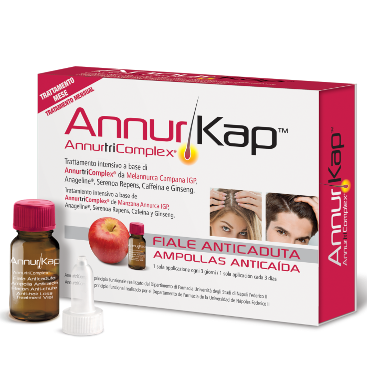AnnurKap Anti-Haarausfall-Fläschchen 10 Einzeldosis-Fläschchen mit 8 ml