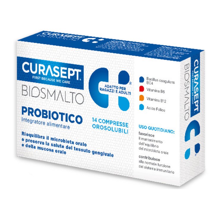PROBIOTISCHES BIOSMALT CURASEPT® 14 Tabletten