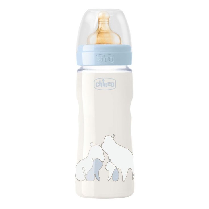 Original Touch Babyflasche 330ml Baby Verstellbarer Durchfluss Chicco® Rubber