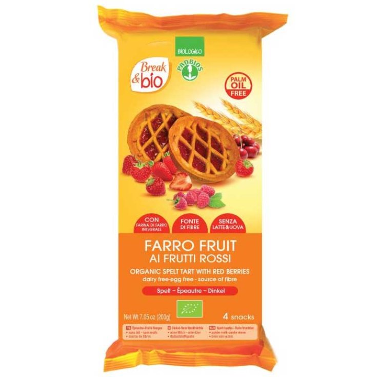 Break & Bio Farro Fruit mit roten Früchten Probios 4x50g