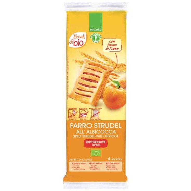 Break & Bio Dinkel Aprikosenstrudel Probios 4x50g