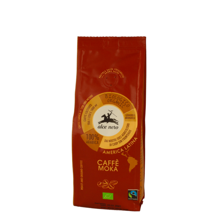 100% Arabica-Kaffee für Bio-Moka Alce Nero 250g