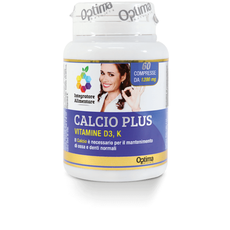 Calcium Plus mit den Vitaminen D3 und K1 Colors of Life Optima Naturals 60 Tabletten