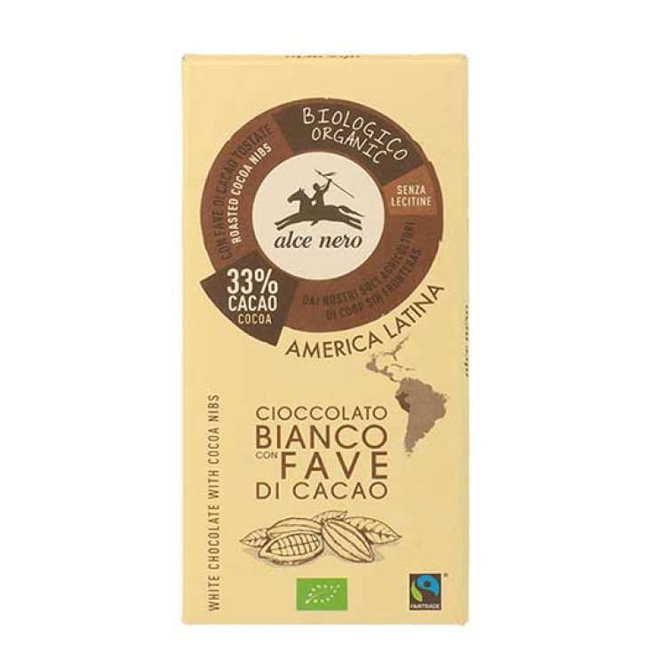 Weiße Schokolade mit Bio-Kakaobohnen Alce Nero 100g