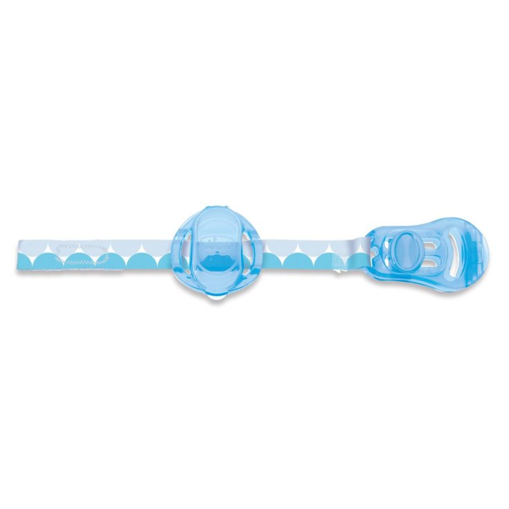 Chicco® Hellblauer Schnullerclip