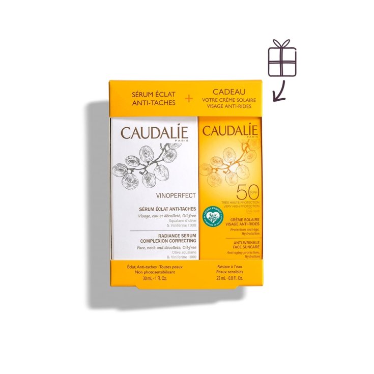 Schatulle Vinoperfect & Solar Serum SPF50 Caudalìe