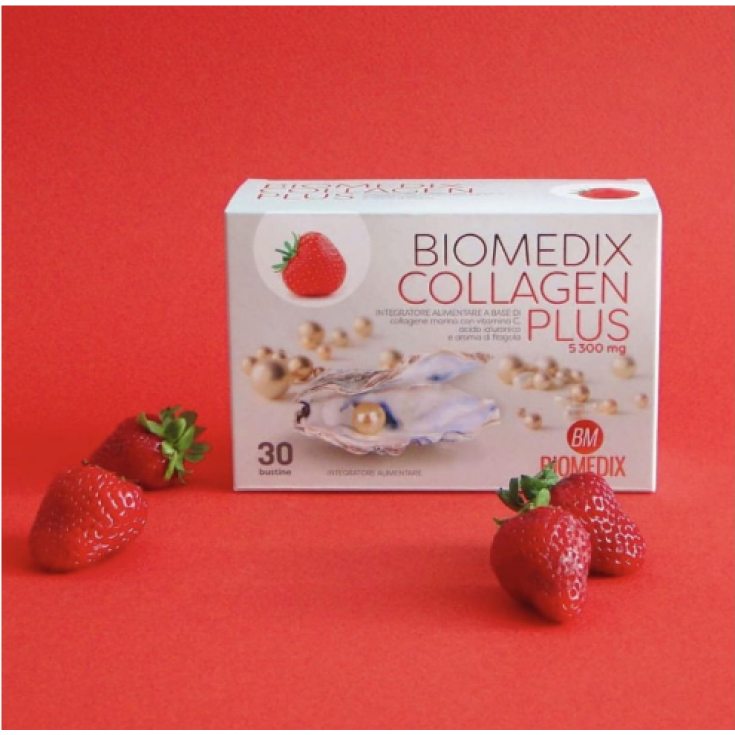Collagen Plus Strawberry Biomedix 30 Beutel