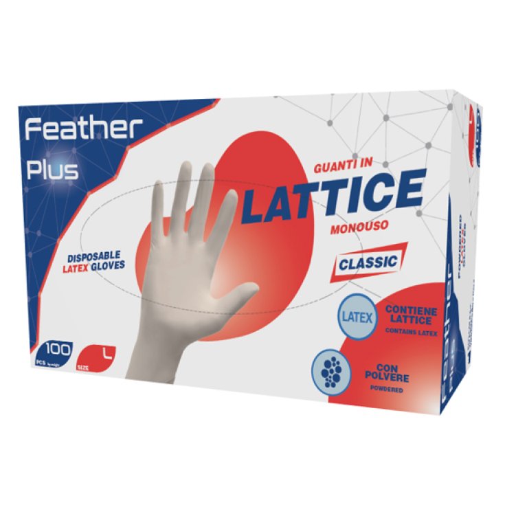 Feather Plus Latexhandschuhe L Reflexx® 100 Stück