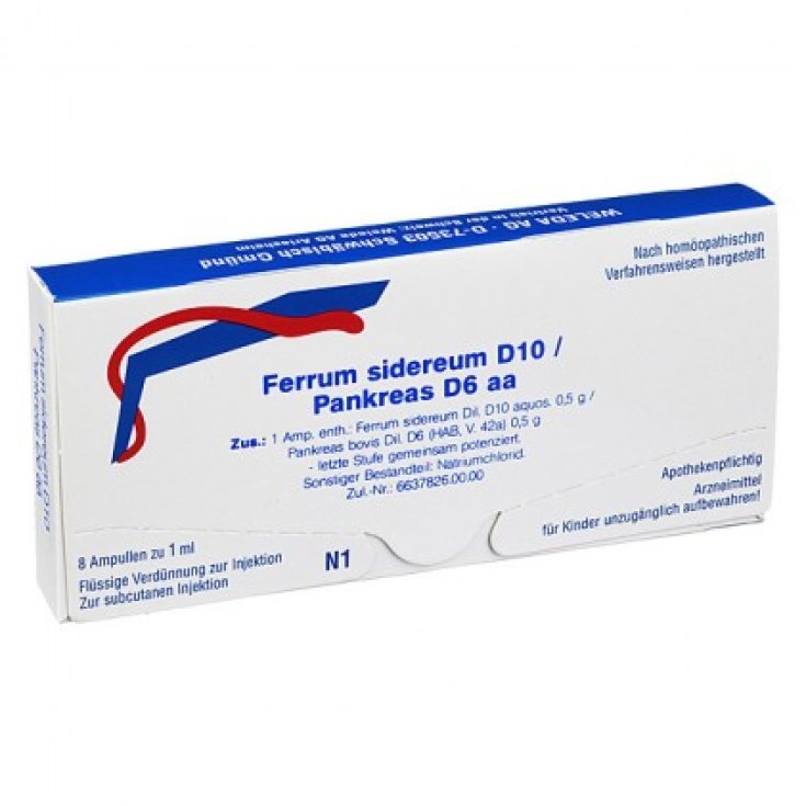 Ferrum Sidereum / Pankreas D10 Weleda 8 Fläschchen à 1ml