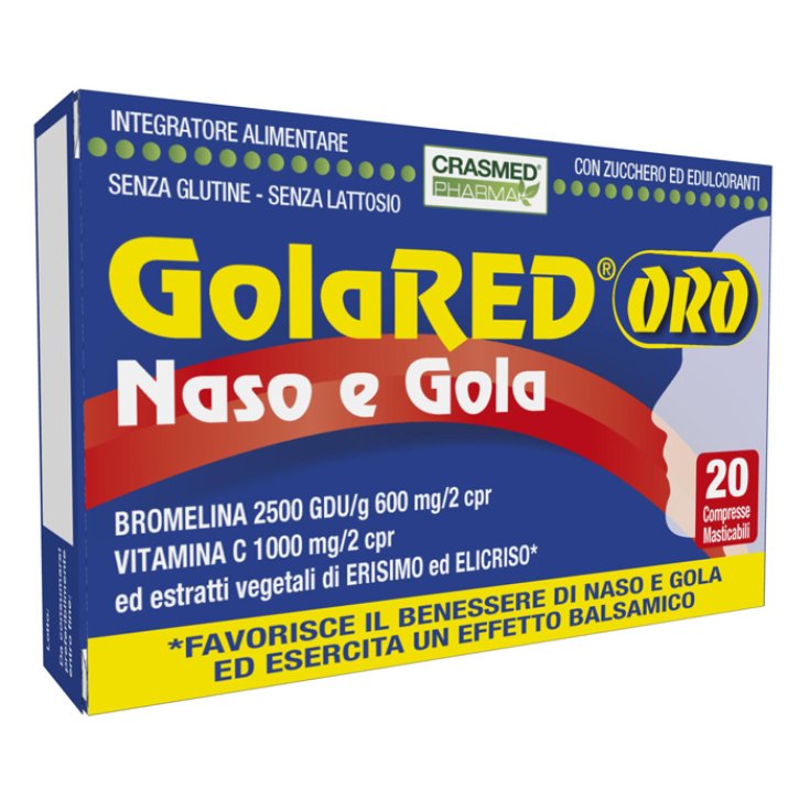 GolaRED® GOLD Nase und Rachen CRASMED® 20 Tabletten
