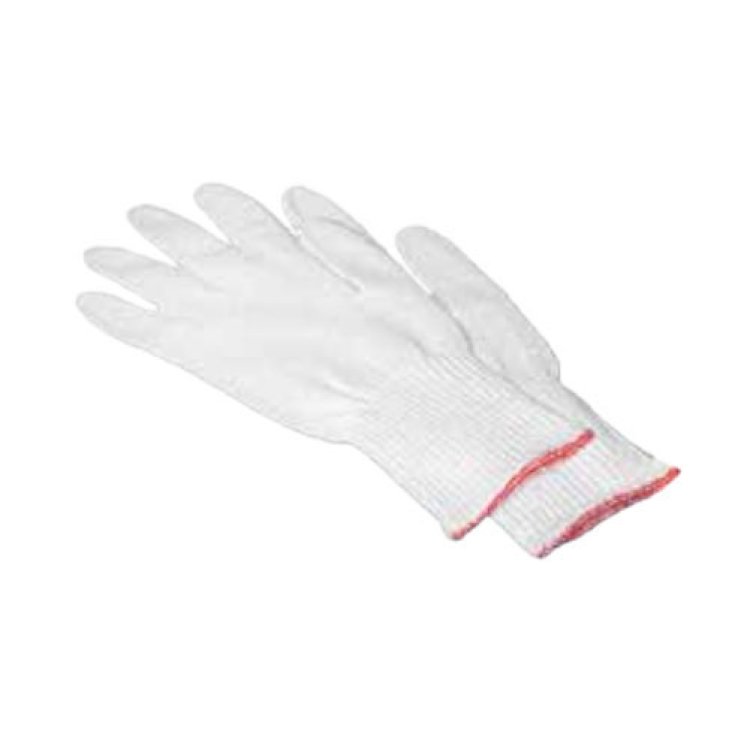 Farmac-Zabban Weiße Handschuhe aus reiner Baumwolle, Größe 6