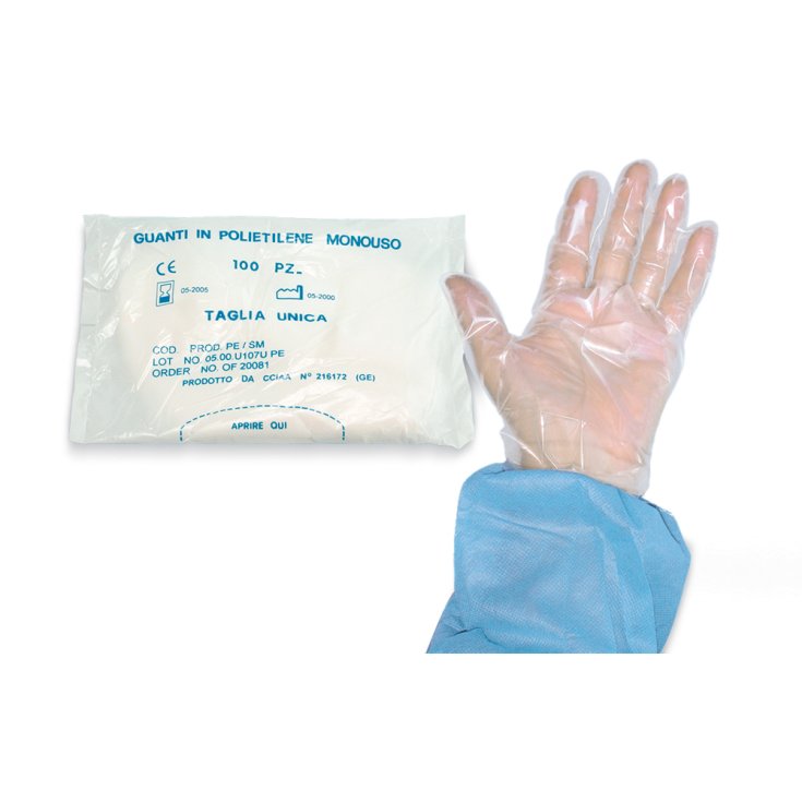 Polyethylen-Schutzhandschuhe 100 Stück