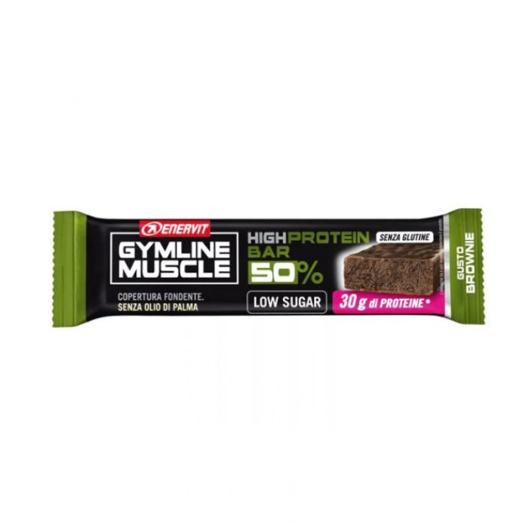 High Protein Riegel 50% Brownie Enervit Gymline Muscle 60g