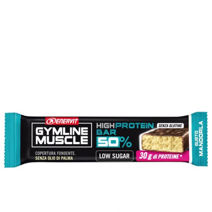 High Protein Riegel 50% Mandel Enervit Gymline Muscle 60g