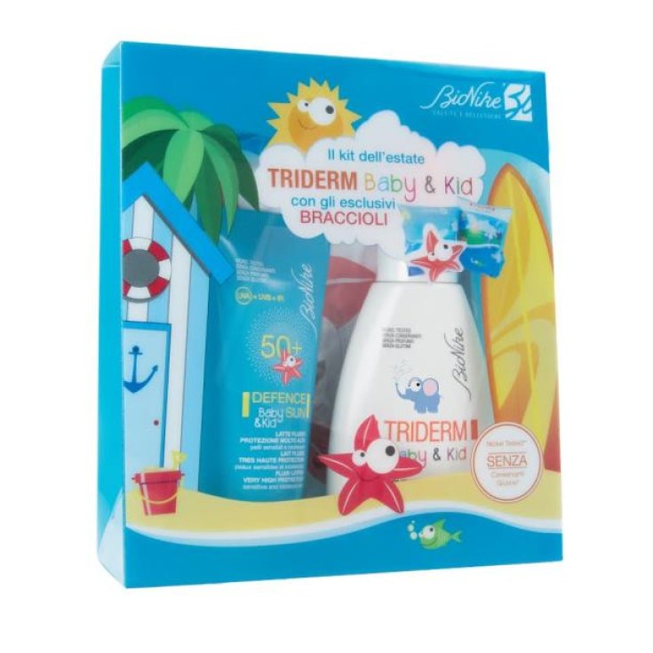 Das Baby & Kid Summer Kit BioNike Defense Sun SPF50 + Fluid Milk + Triderm Micellar Water + Armrests