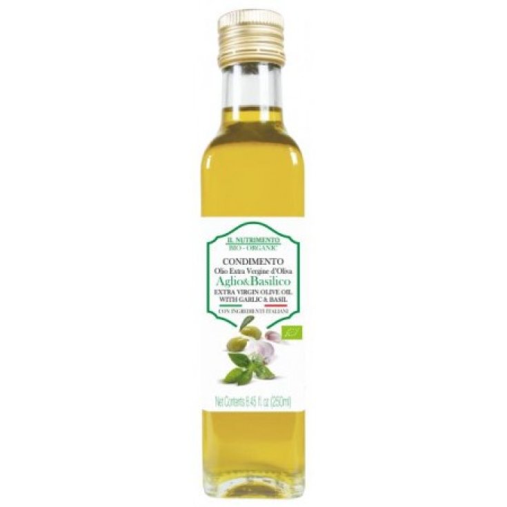 Il Nutrimento Natives Olivenöl Extra Knoblauch und Basilikum Probios 250g