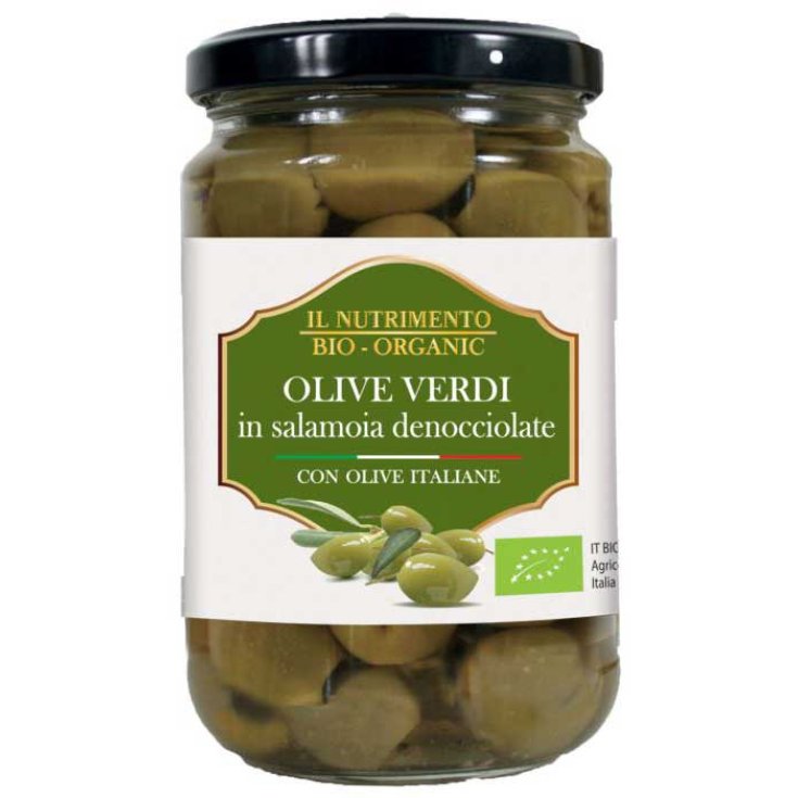 Il Nutrimento Entsteinte grüne Oliven in Salzlake Probios 280g