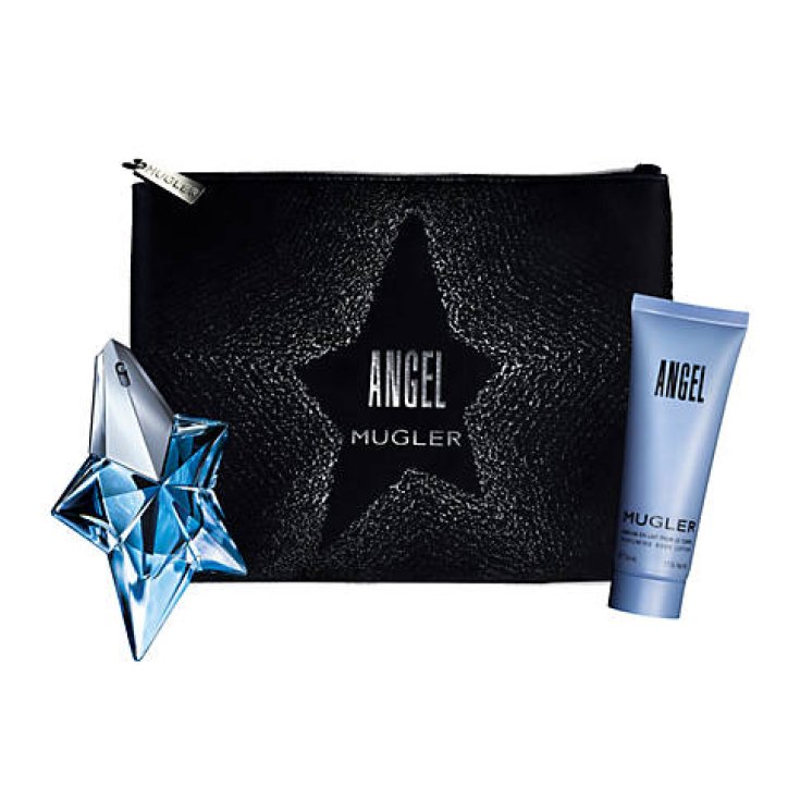 Angel Eau de Parfum Kit + Lotion + Pochette