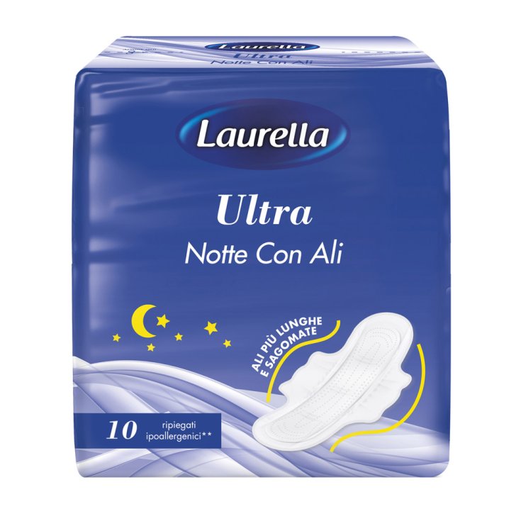 Laurella Ultra Night mit Flügeln - Absorptionsmittel 10 Stück