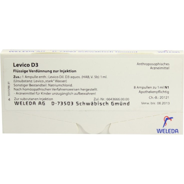 Levico D3 Weleda 8 Fläschchen mit 1ml