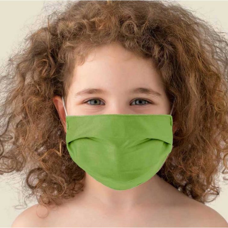 Gold Line Kit 2 Waschbare Kindermasken Paint Green Angelo Carillo