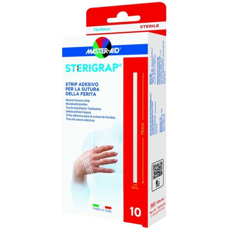 MASTER-AID® STERIGRAP® Klebestreifen 75X3mm 10 Stück