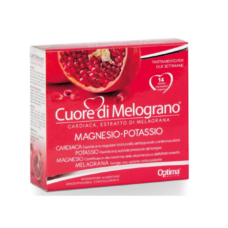 Magnesium-Kalium-Herz aus Granatapfel® Optima Naturals 14 Beutel