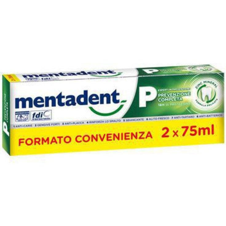 Mentadent P Bitubo Zahnpasta 2x75ml Promo