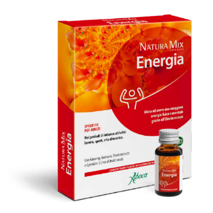 Natura Mix Advanced Energia Aboca 10 Fläschchen mit 15 g