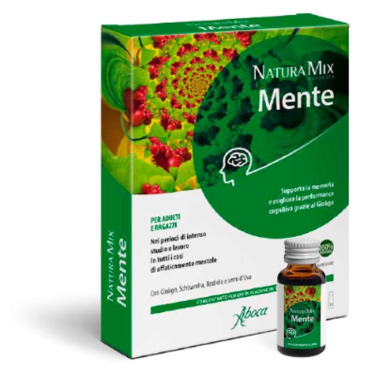 Natura Mix Advanced Mente Aboca 10 Fläschchen mit 15 g