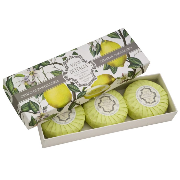 Acque Di Italia Cedro Di Pantelleria Schachtel mit 3 Seifen Acque Di Italia Cedro Di Pantelleria Schachtel mit 3 Seifen