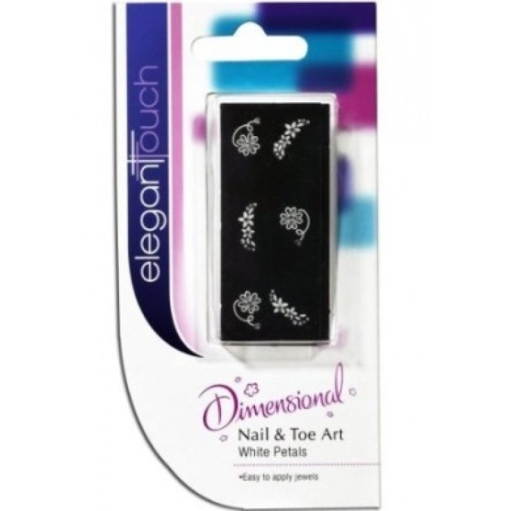 Uragme Elegant Touch Nail & Toe Art Kit Weiße Blütenblätter
