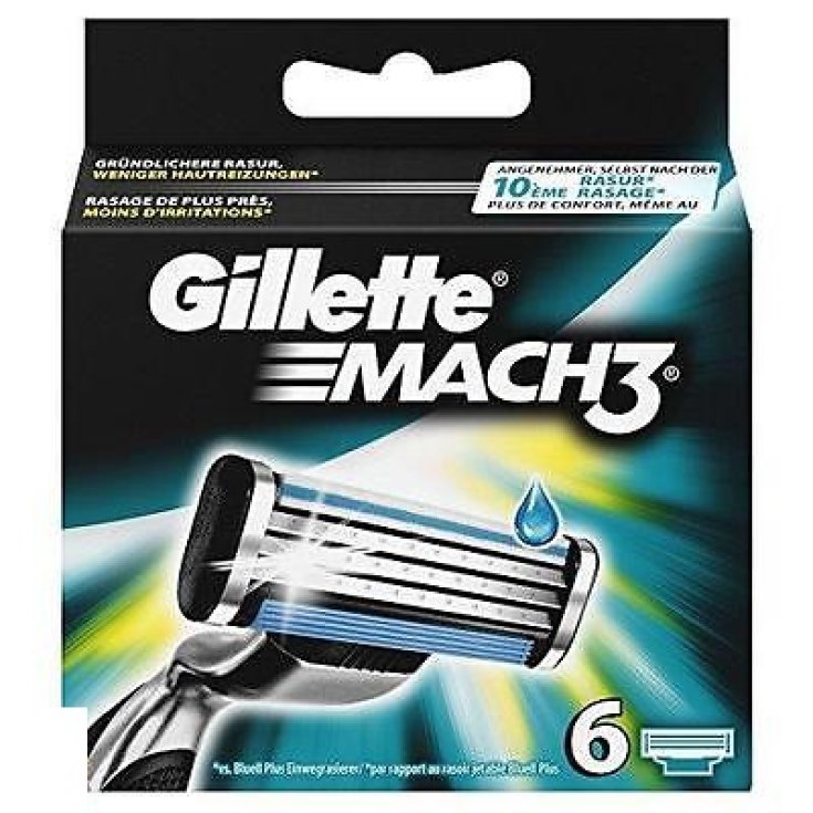 * GILLETTE MACH 3 KLINGEN X 6 ST