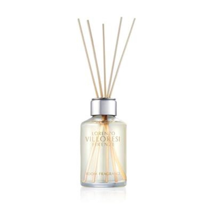 Villoresi Teint De Neige Raumduft für Ambiente 250 ml + 10 Rattanstäbchen