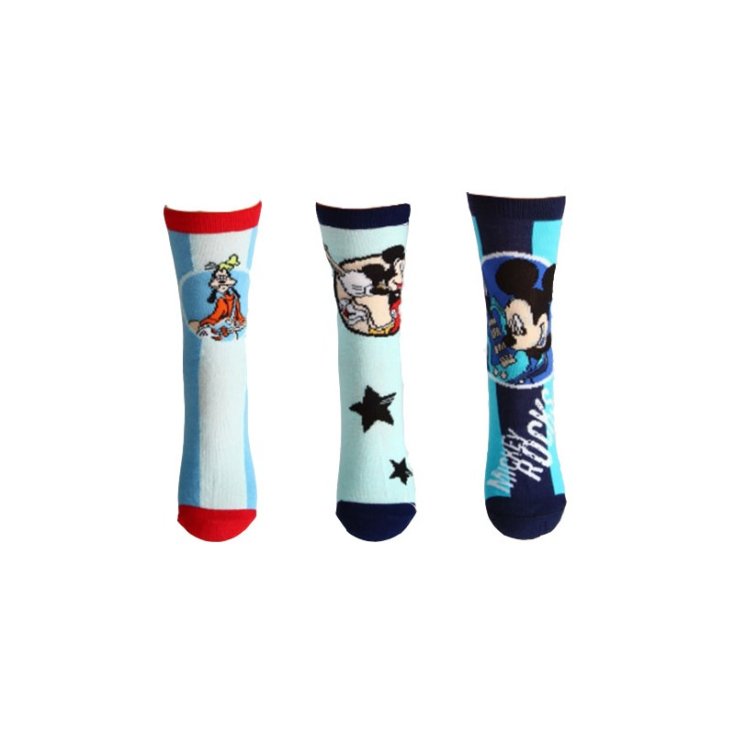 Pack 3 Stück kurze Socken Jungen Disney Mickey 23-26