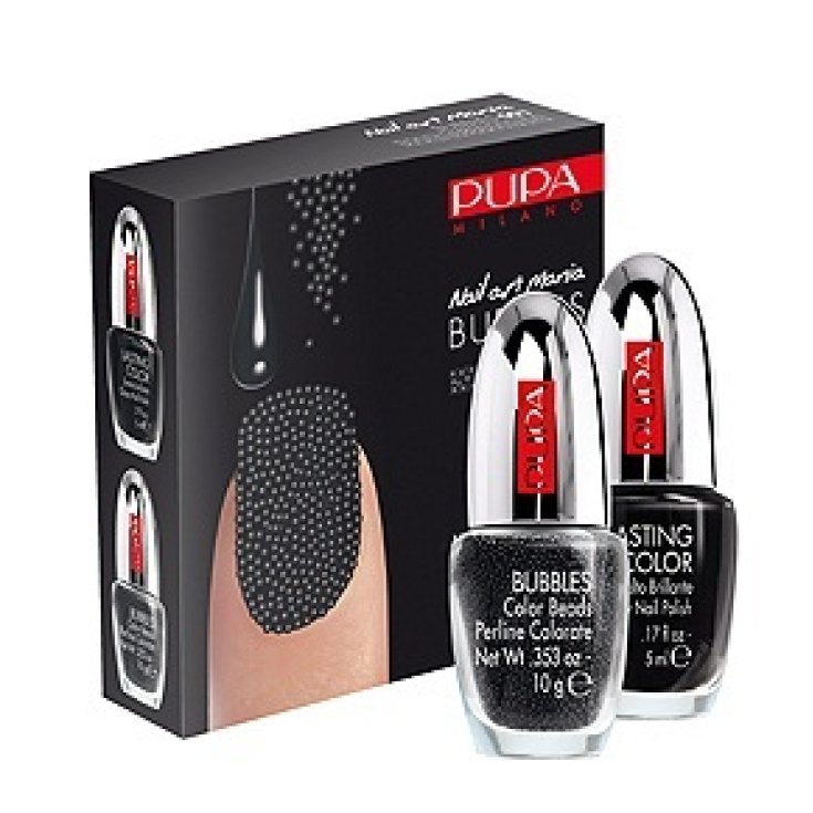 Pupa Nail Art Mania Bubbles Dreidimensionale Nägel 001 Schwarz