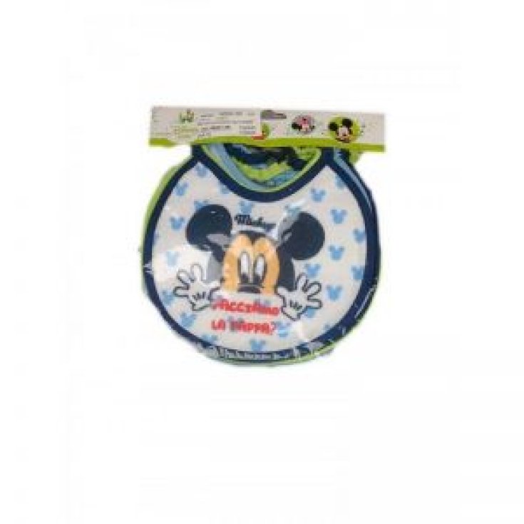 Packung mit 6 Babylätzchen Lätzchen Babylätzchen Disney Baby Mickey TU