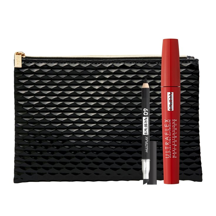 Pupa Ultraflex Mascara Eye Kit + Mini-Multiplay-Stift + Clutch Bag