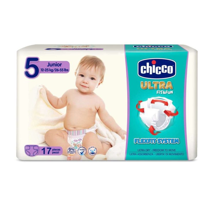 Ultra Fit & Fun Junior Windel 12-25kg Größe 5 Chicco® 17 Stück