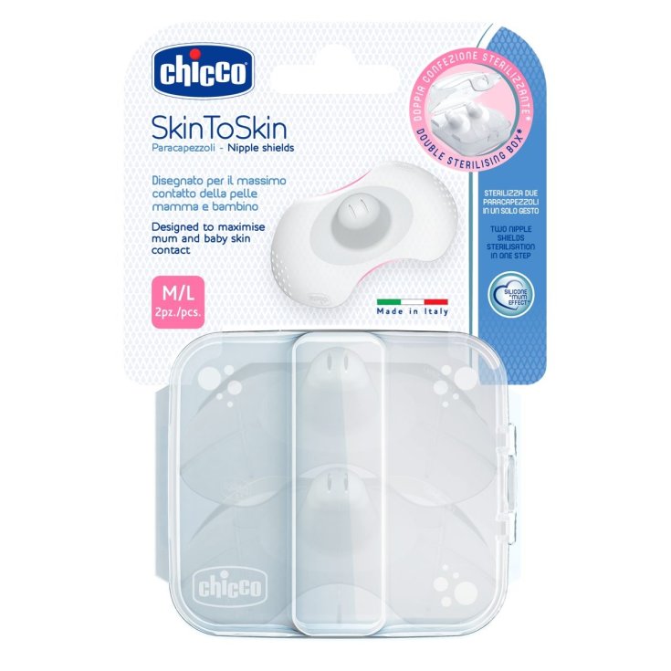 Chicco® SkinToSkin Silikon Brusthütchen (M/L) 2 Stück