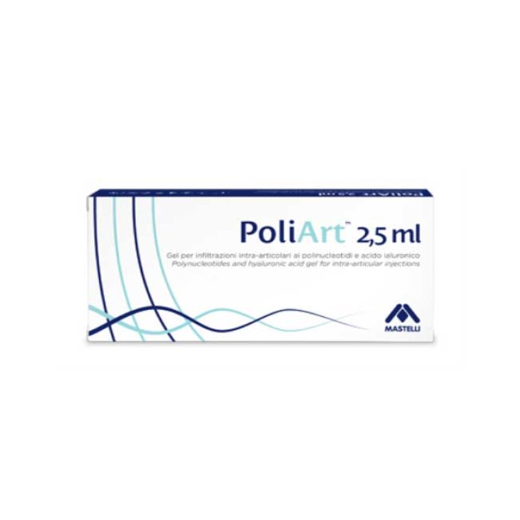 Poliart 2,5 ml intraartikuläre Gelspritze Mastelli 20 mg / ml