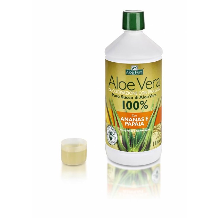 Reiner Aloe Vera Saft 100% mit Ananas und Papaya Aloe Pura® 1000ml